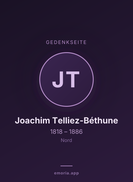 Gedenkportrait von Joachim Telliez-Béthune