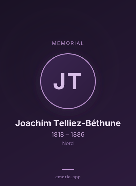 Memorial portrait of Joachim Telliez-Béthune