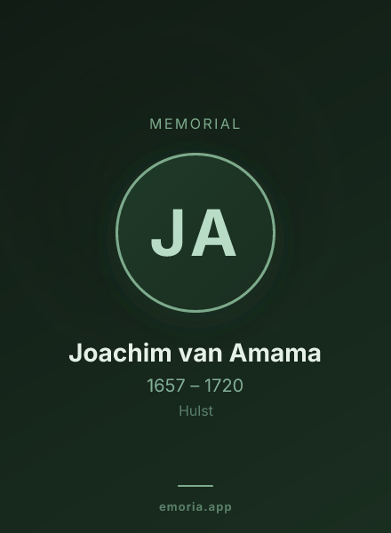 Memorial portrait of Joachim van Amama