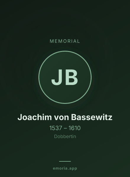 Memorial portrait of Joachim von Bassewitz