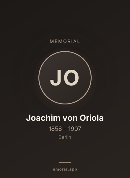 Memorial portrait of Joachim von Oriola