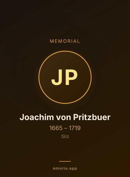 Memorial portrait of Joachim von Pritzbuer