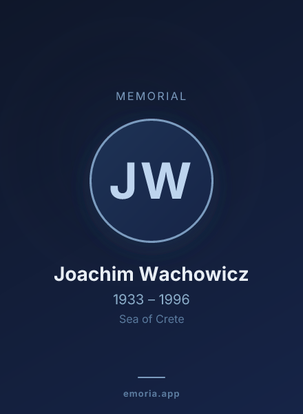 Memorial portrait of Joachim Wachowicz