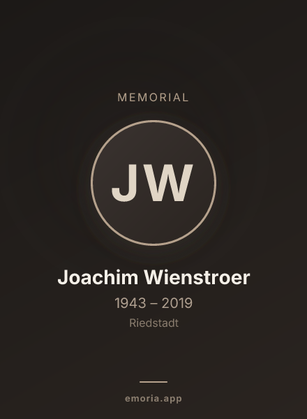 Memorial portrait of Joachim Wienstroer