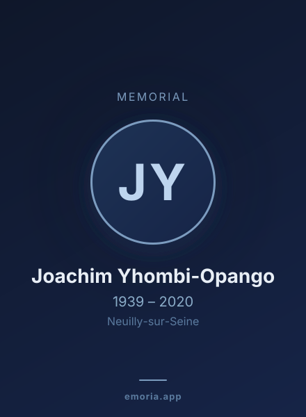 Memorial portrait of Joachim Yhombi-Opango