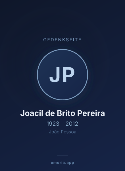 Gedenkportrait von Joacil de Brito Pereira