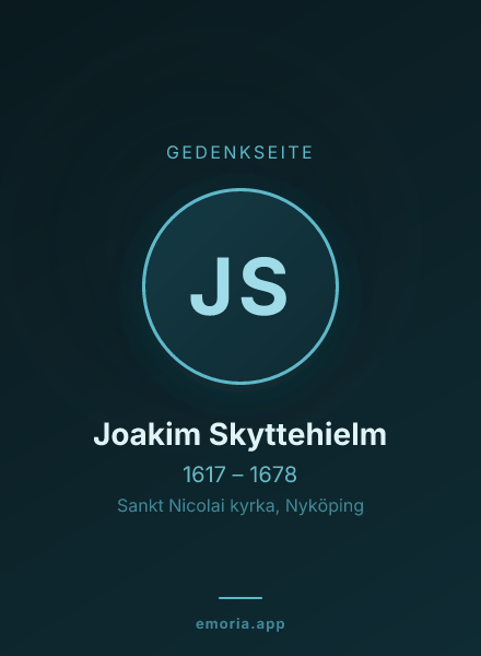Gedenkportrait von Joakim Skyttehielm