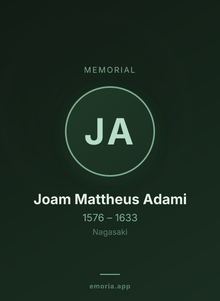 Memorial portrait of Joam Mattheus Adami