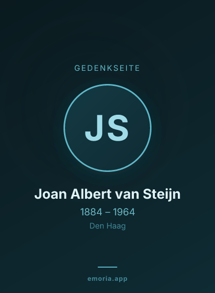 Gedenkportrait von Joan Albert van Steijn