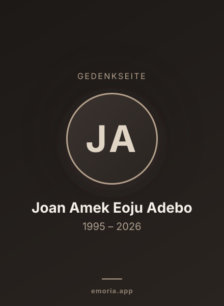 Gedenkportrait von Joan Amek Eoju Adebo