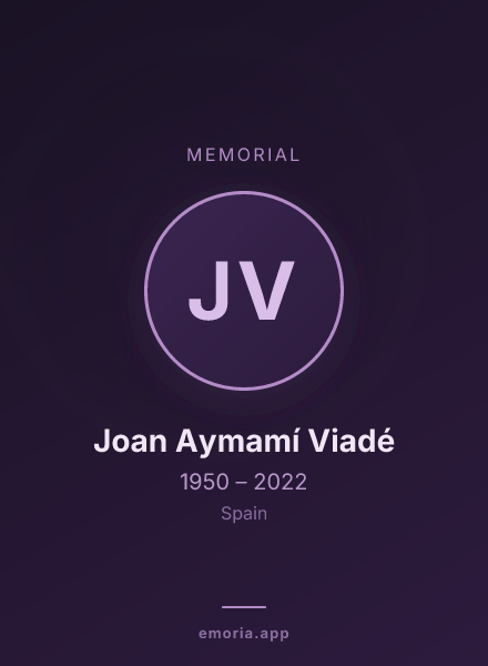 Memorial portrait of Joan Aymamí Viadé
