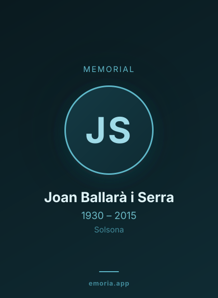 Memorial portrait of Joan Ballarà i Serra