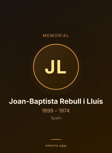 Memorial portrait of Joan-Baptista Rebull i Lluís