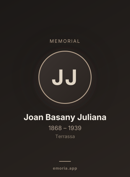 Memorial portrait of Joan Basany Juliana