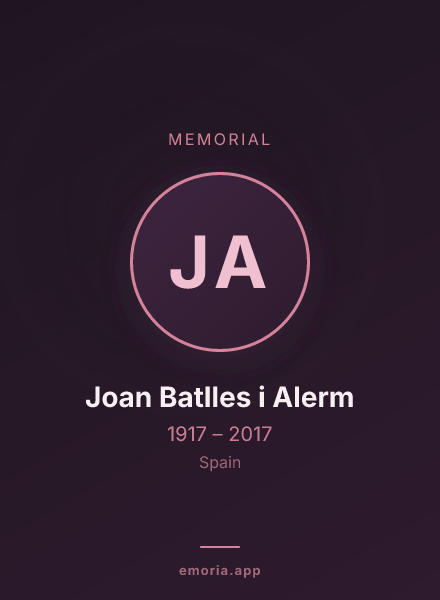 Memorial portrait of Joan Batlles i Alerm