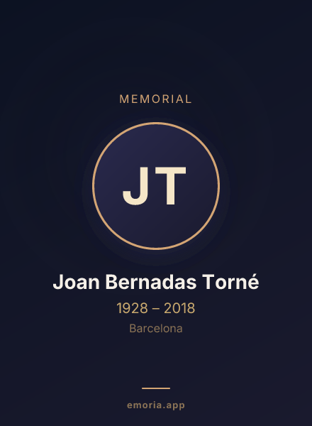 Memorial portrait of Joan Bernadas Torné