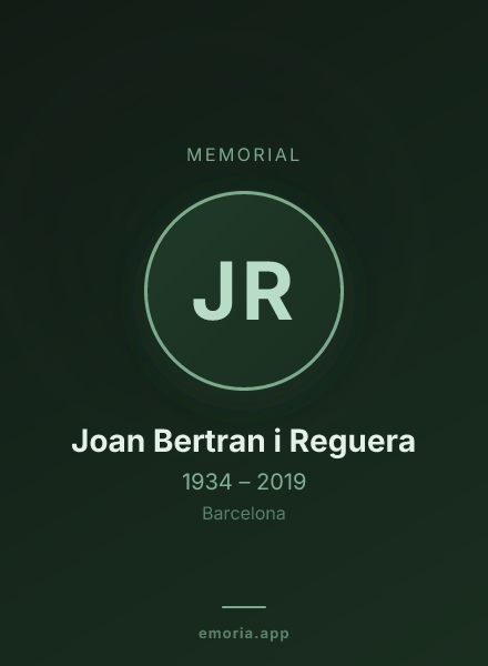 Memorial portrait of Joan Bertran i Reguera