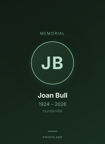 Memorial portrait of Joan Bull