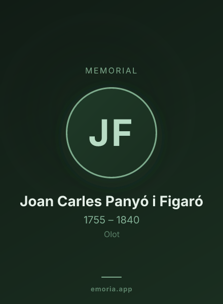 Memorial portrait of Joan Carles Panyó i Figaró