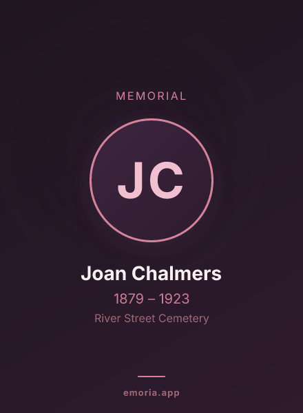 Memorial portrait of Joan Chalmers