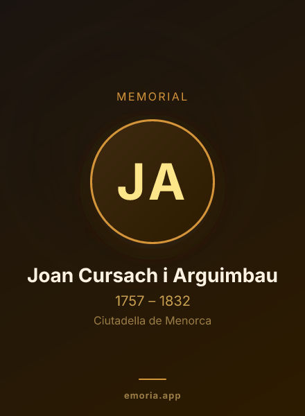 Memorial portrait of Joan Cursach i Arguimbau