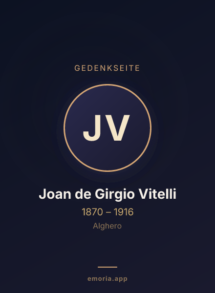 Gedenkportrait von Joan de Girgio Vitelli
