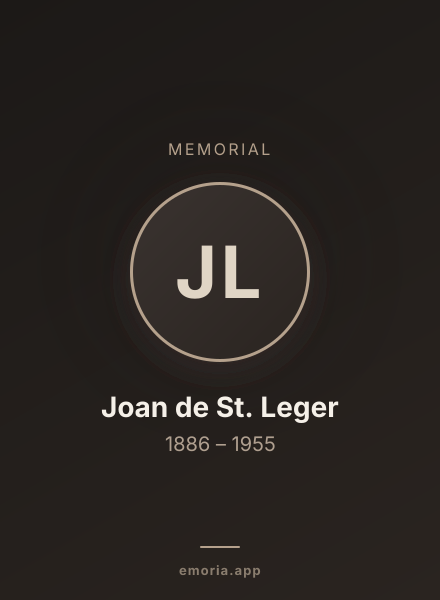 Memorial portrait of Joan de St. Leger