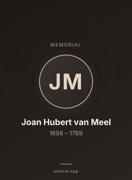 Memorial portrait of Joan Hubert van Meel