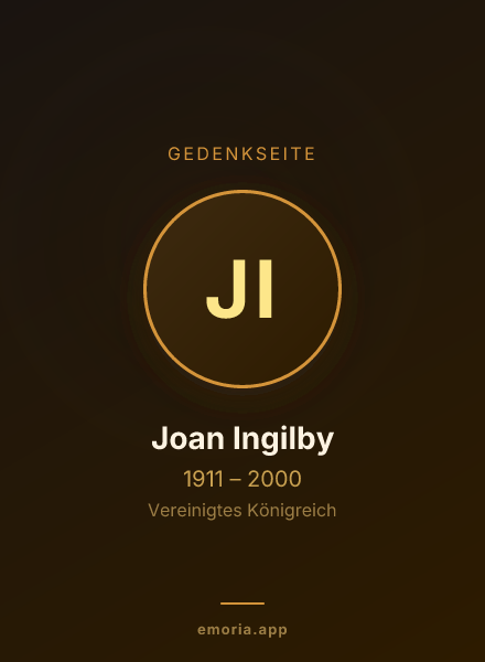 Gedenkportrait von Joan Ingilby