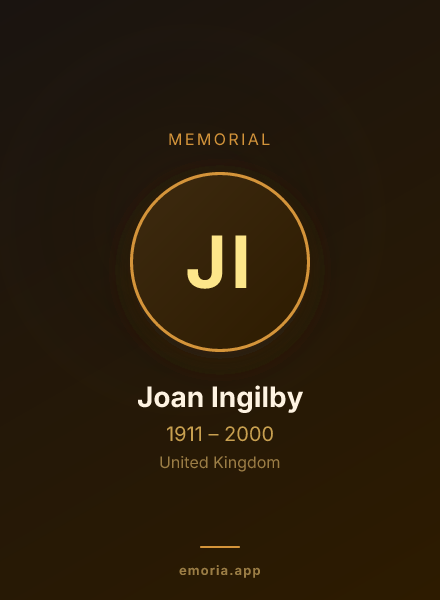 Memorial portrait of Joan Ingilby