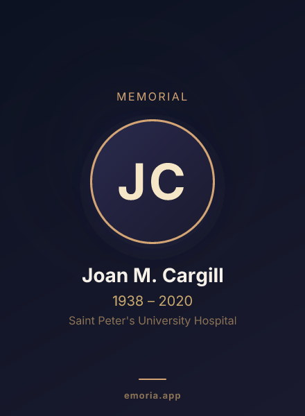 Memorial portrait of Joan M. Cargill