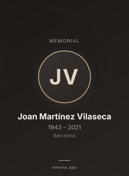 Memorial portrait of Joan Martínez Vilaseca