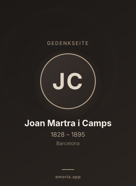 Gedenkportrait von Joan Martra i Camps