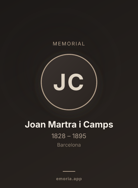 Memorial portrait of Joan Martra i Camps