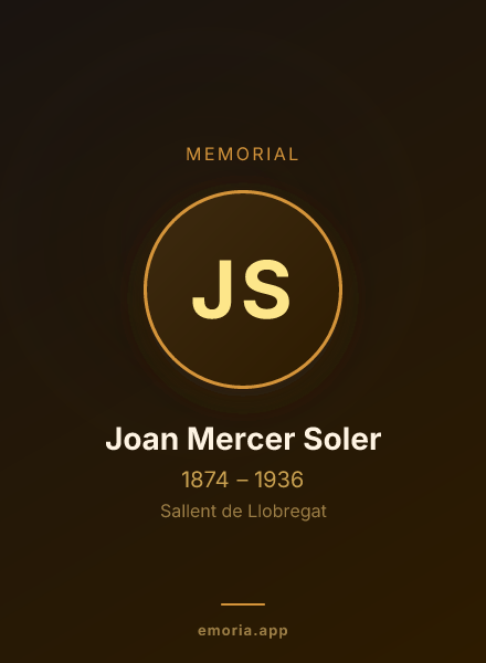 Memorial portrait of Joan Mercer Soler