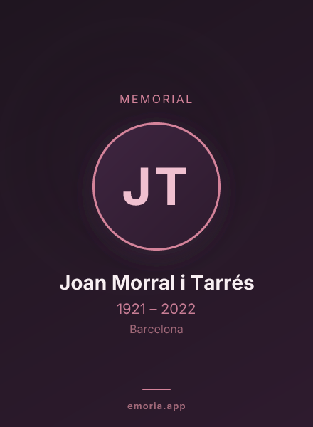 Memorial portrait of Joan Morral i Tarrés