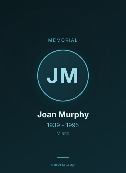Memorial portrait of Joan Murphy