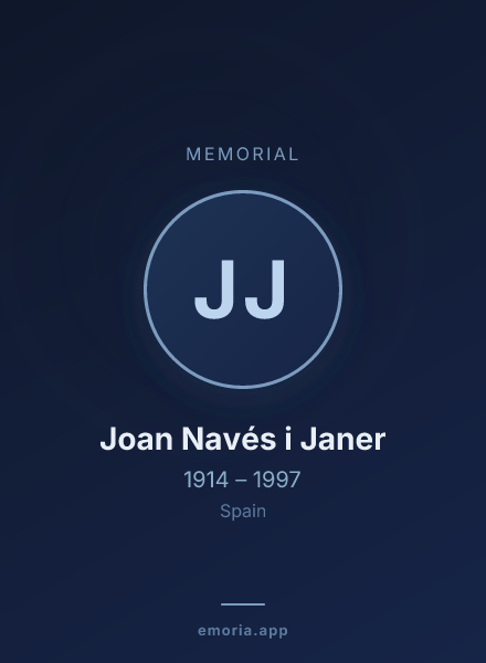 Memorial portrait of Joan Navés i Janer
