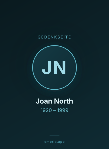 Gedenkportrait von Joan North