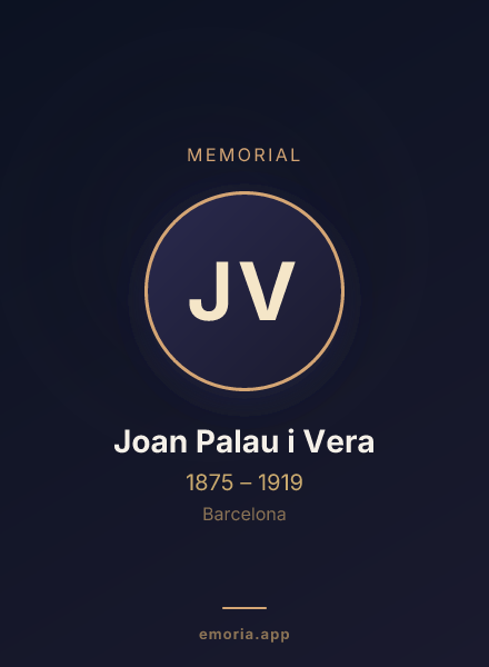 Memorial portrait of Joan Palau i Vera