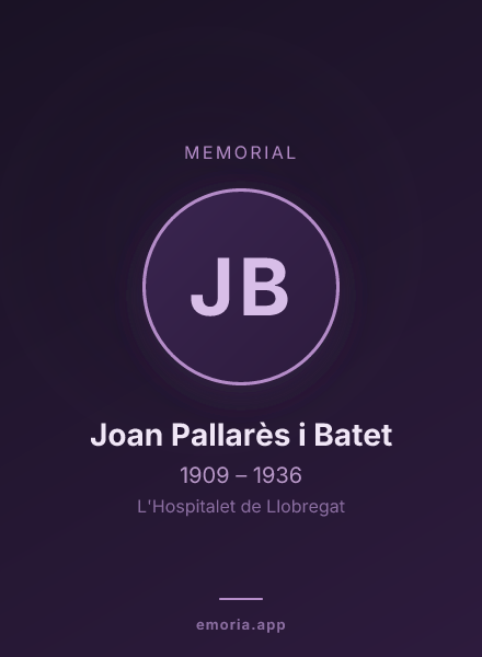 Memorial portrait of Joan Pallarès i Batet