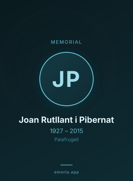 Memorial portrait of Joan Rutllant i Pibernat
