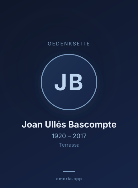 Gedenkportrait von Joan Ullés Bascompte