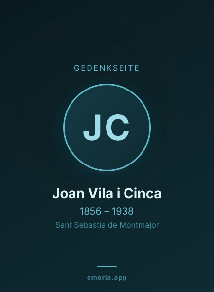 Gedenkportrait von Joan Vila i Cinca