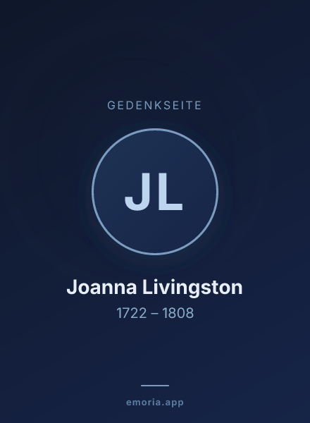 Gedenkportrait von Joanna Livingston