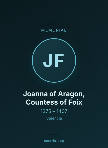 Memorial portrait of Joanna of Aragon, Countess of Foix