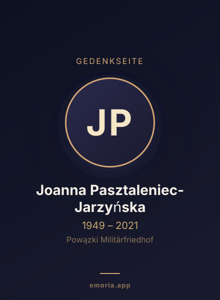 Gedenkportrait von Joanna Pasztaleniec-Jarzyńska
