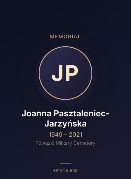 Memorial portrait of Joanna Pasztaleniec-Jarzyńska