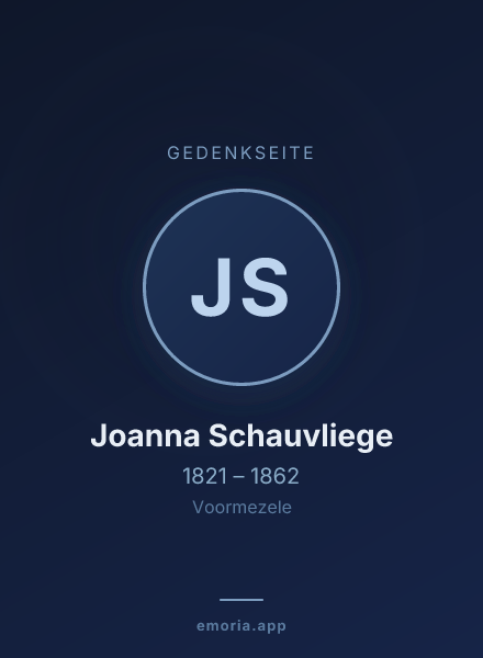 Gedenkportrait von Joanna Schauvliege