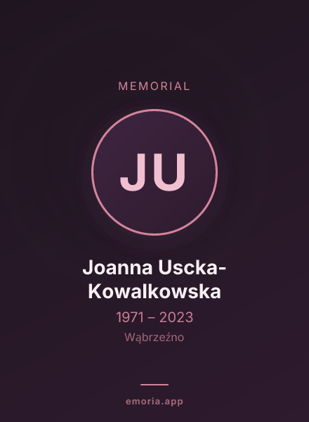 Memorial portrait of Joanna Uscka-Kowalkowska